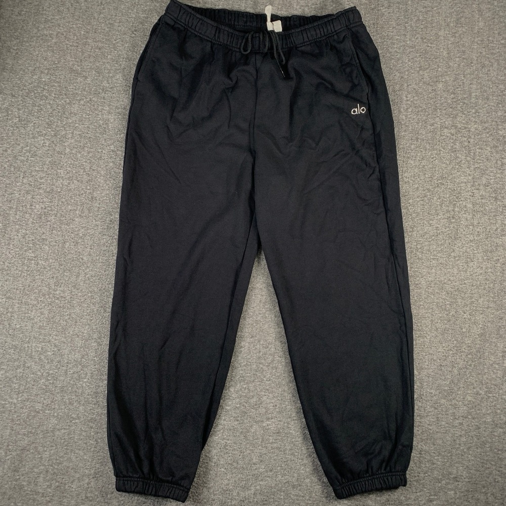 ALO Yoga Sweatpants Men 2XL Black Drawstring Relaxed